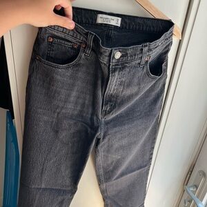 Classic Black Abercrombie Straight Jeans